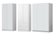 2 or 3 Door Wardrobe Plus Combi No Handle Design Soft Close Hinge Push to Open