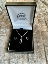 Whitby Jet Earrings & Pendant Set
