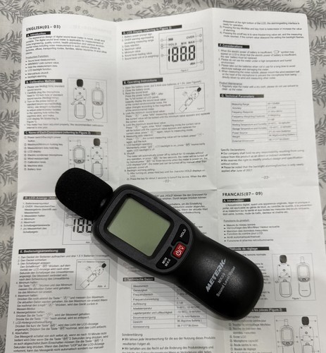 Meterk mk09 lcd digital sound - lcd,