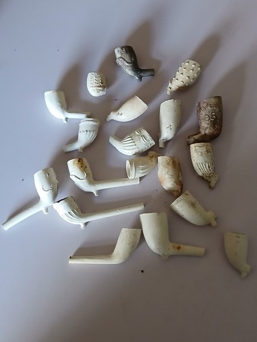 Old clay pipe bowls various - 19,
