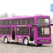 Double-decker Bus Alloy Model With Pull-back Function Children's Toy Gift