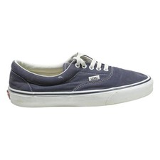 VANS Authentic Mens Low Top Trainers Canvas Navy UK 8.5 Durable Casual