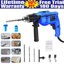 New Hammer Drill Heavy Duty Corded Electric Impact Driver with Bit Set 3000W UK