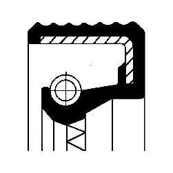 Shaft seal camshaft - shaft,