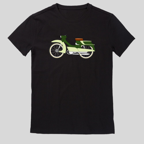 Moped colourful gdr two - moped,