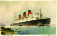 1930s postcard Cunard White