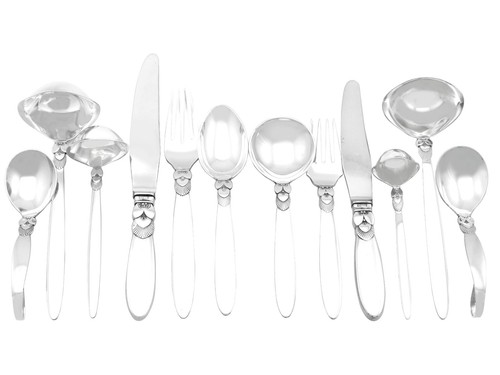 Danish sterling silver canteen - danish,