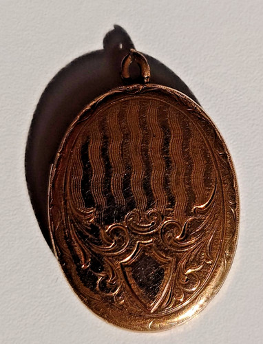 Antique photo locket - locket, pendant