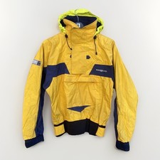 Henri Lloyd TP2 Sailing Smock Jacket Men’s Small Yellow Hooded Offshore Pullover