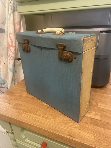 Vintage record carry storage - record,