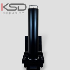 Black retractable bollard - black,
