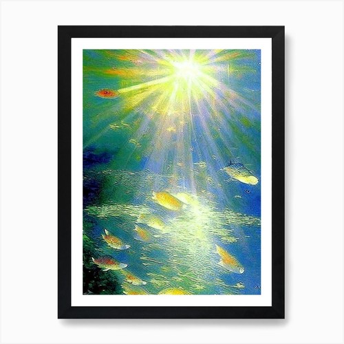 Tancho sanke koi fish monet - tancho,