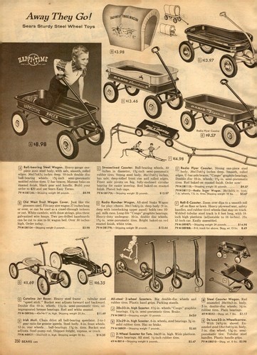 1958 paper radio flyer - paper,