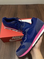  Nike Women’s MD Runner 2  Navy Blue Pink White Athletic Shoes  749869-446