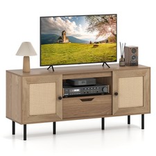 Wooden TV Stand Cabinet for 60 Inch TVs Media Entertainment Center