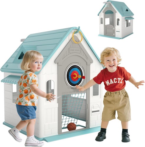 Wooden five one playhouse - wooden, -one