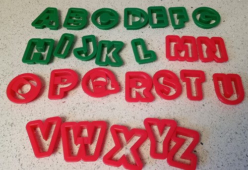Alphabet and number cookie