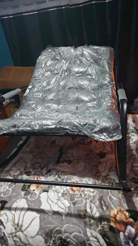 Black metal rocking chair - metal,