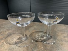 Pair Of Babycham Stem Glasses