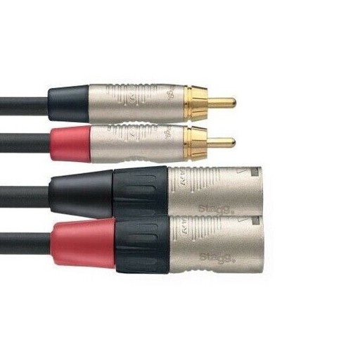Male xlr x rca - x, phono