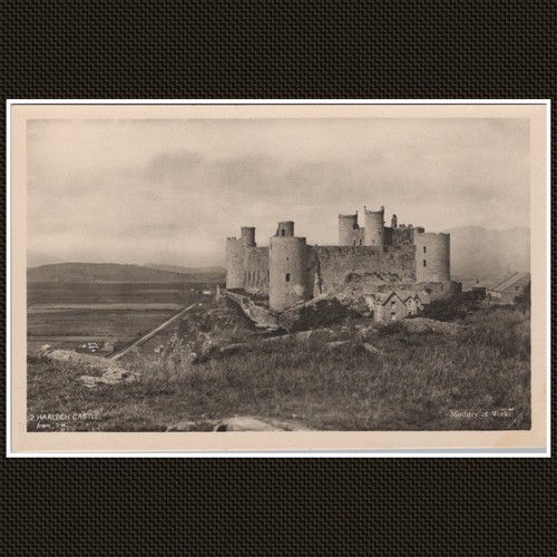 Harlech castle from w - castle, s.w