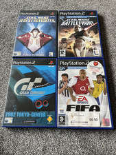Sony PlayStation 2 PS2 Games Bundle Star Wars Battlefront Gran Turismo FIFA