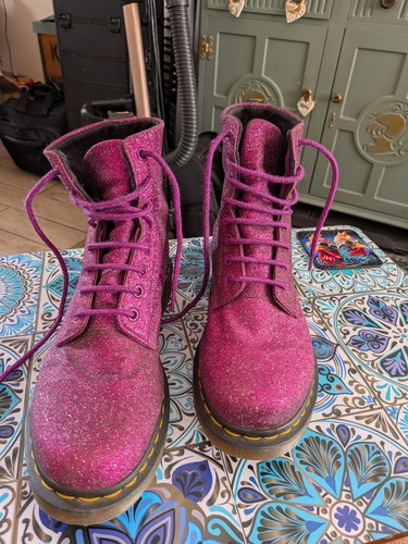 Martens purple glitter - dr,
