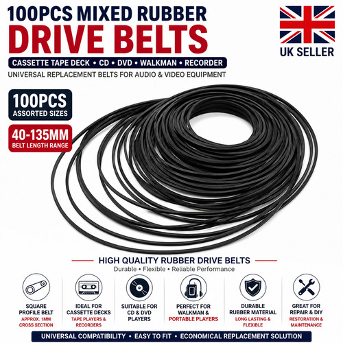 100pcs 135mm mixed rubber - 100pcs,