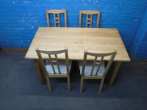 Solid chunky wood - chunky, table