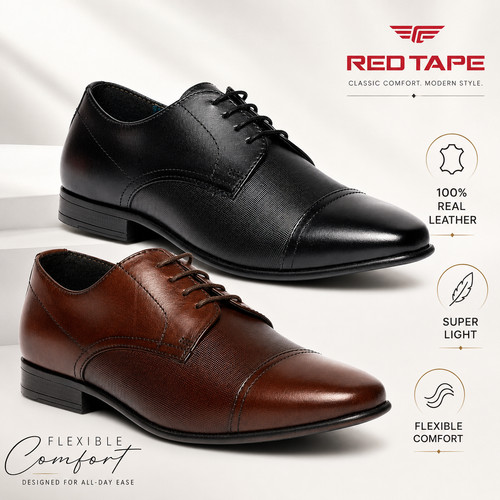 Mens red tape real leather - mens,