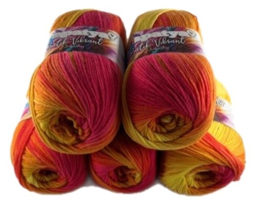Rainbow wool pack 100g - 5,
