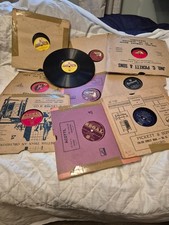10 Vinatge vinyl 78s - various