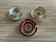 3 X  VINTAGE CUPS & SAUCERS PARAGON X2 , ROYAL GRAFTON X1