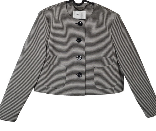 Bennett striped crop jacket - crop,