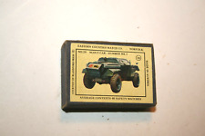 Scout Car Humber Mk 3 Empty Matchbox Rare  #20 Eastern Counties Match