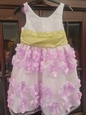 MASSIVE SALE Bonnie Jean Dress Size 5 Years 3D Flower Monsoon 