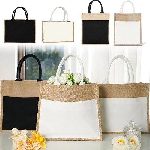 Canvas jute tote - canvas, shoulder