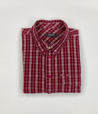 Men's Burgundy & White Check