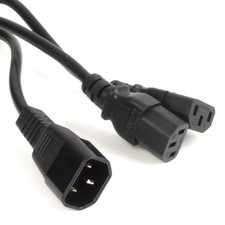 1M IEC Mains Splitter Cable