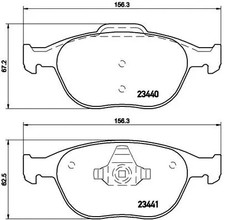 FRONT BRAKE PAD SET DISC BRAKE