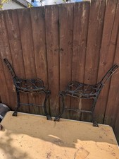 Vintage Cast Iron Bench Ends