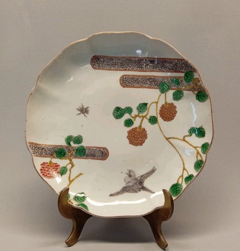 Antique japanese palte painted - japanese,