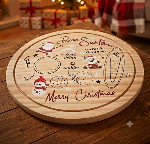 Dear santa round - dear,