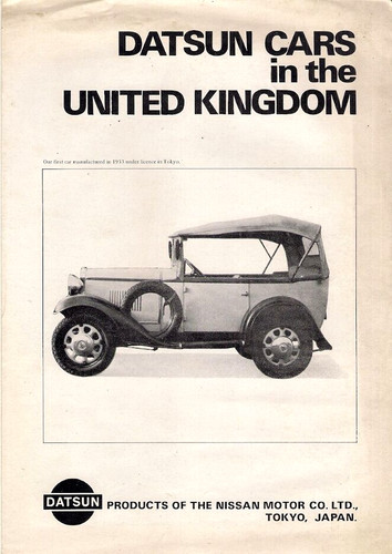Datsun range 1971 1972 - 1971-1972, uk