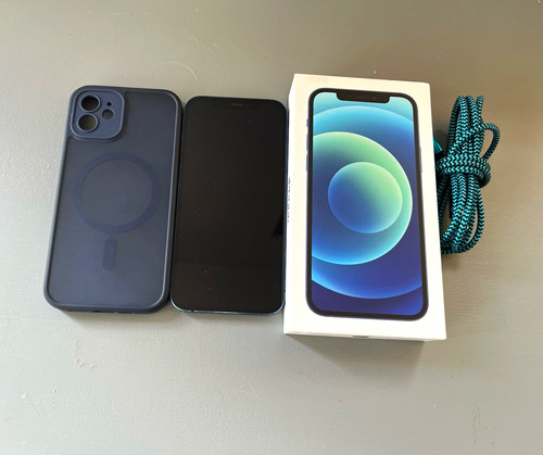 Apple iphone 64gb blue - iphone,