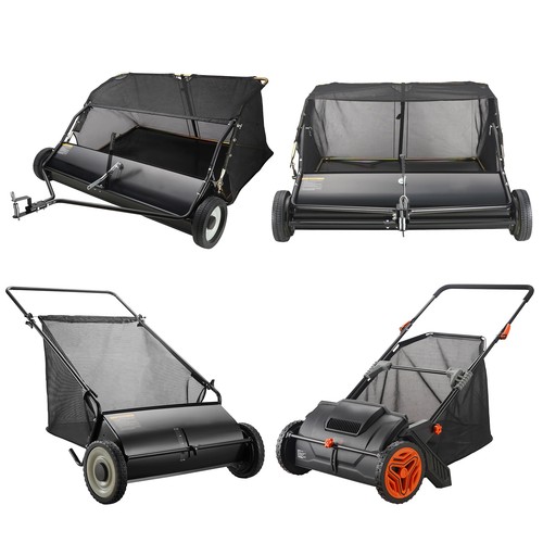 Lawn sweeper tow behind hand - sweeper, /