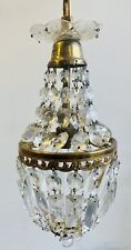 Traditional French Empire Chandelier c.1950’s- Cage Droplet Light Fitting