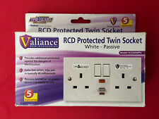 Timeguard Valiance RCD06WPV RCD Protected Twin Socket Passive, White