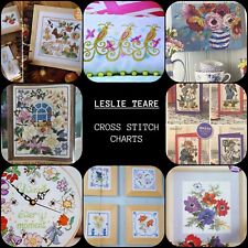 LESLEY TEARE CROSS STITCH CHARTS DROP DOWN MENU