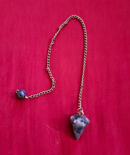 Pendulum blue pointed stone - pendulum,